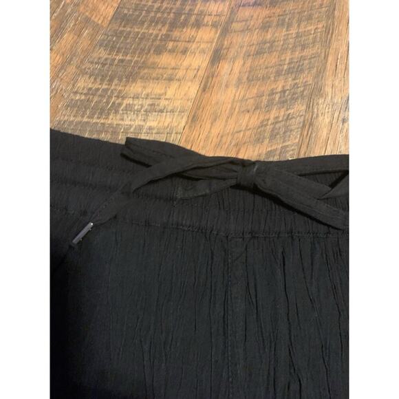 Style & Co Women Tie-Front Shorts Cotton Blend Black Plus‎ Size M - Picture 3 of 5